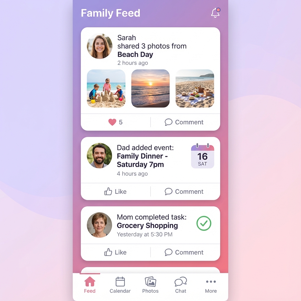 Family Feed Interface