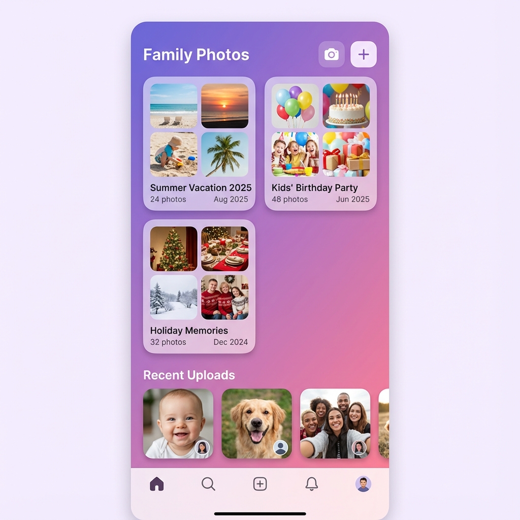 Family Photos Interface
